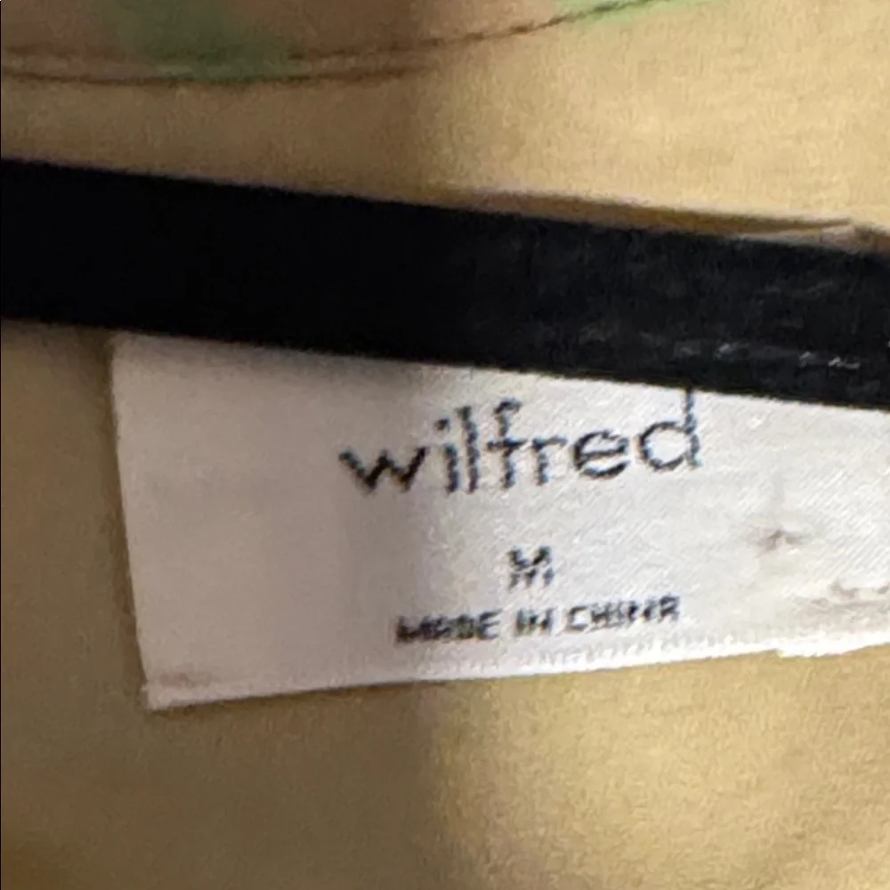 Wilfred daydreamer midi dress in green tan color print, Aritizia, size M - Picture 10 of 13